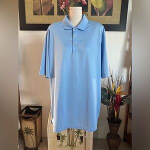 Nike Men's Golf Tour Performance Dri-Fit Short Sleeve Polo Blue Shirt Large NWOT